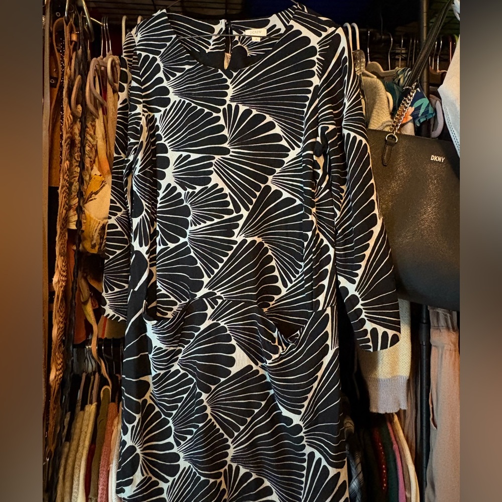 J. Crew Jules Dress Shift Career in Fanfare